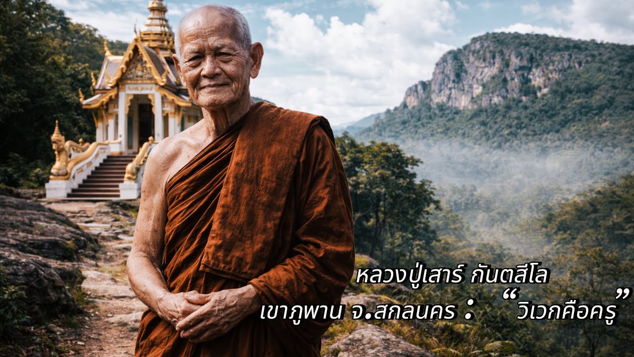 หลวงปู่เสาร์ กันตสีโล – เขาภูพาน จ.สกลนคร : วิเวกคือครู