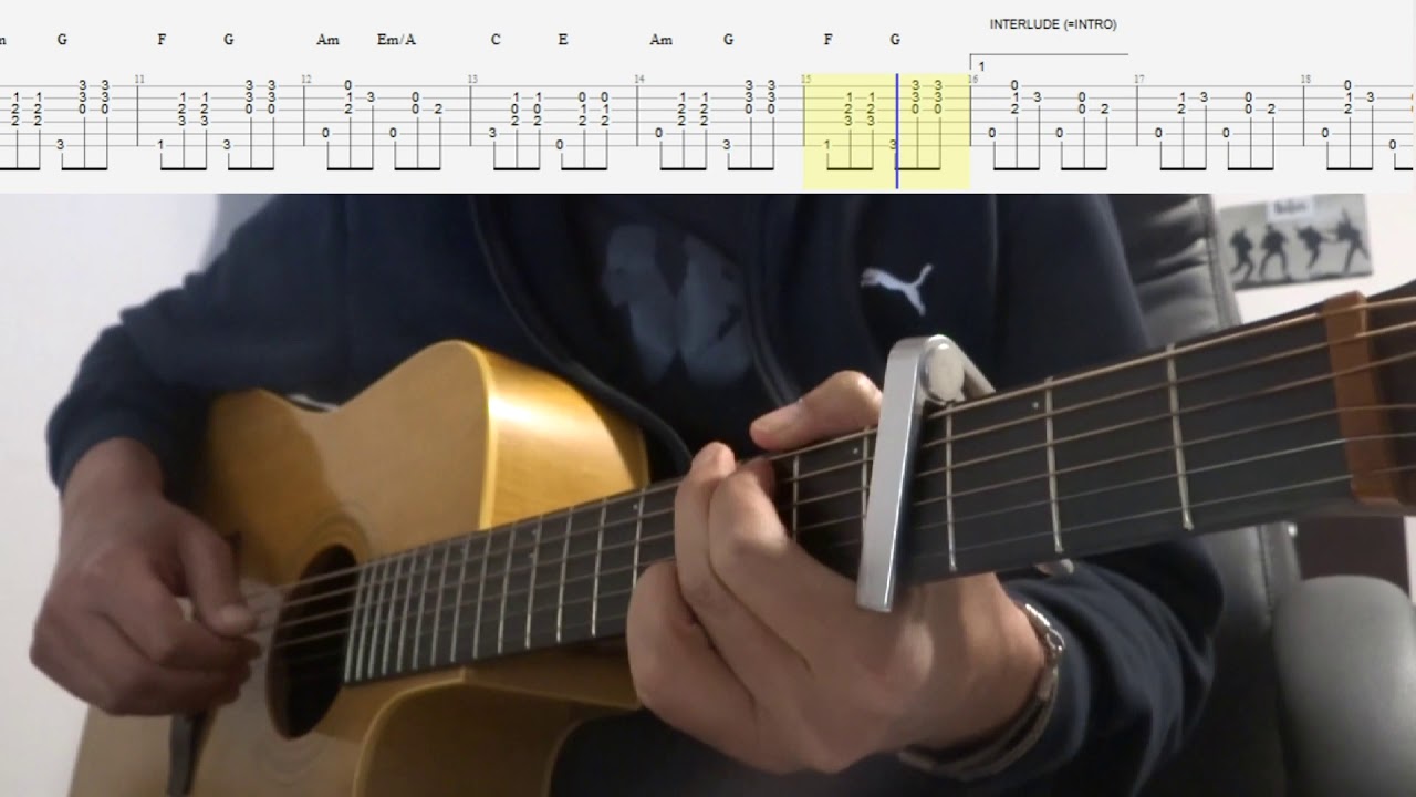 Hijo de la Luna de Mecano arrangée pour un accompagnement guitare acoustique
