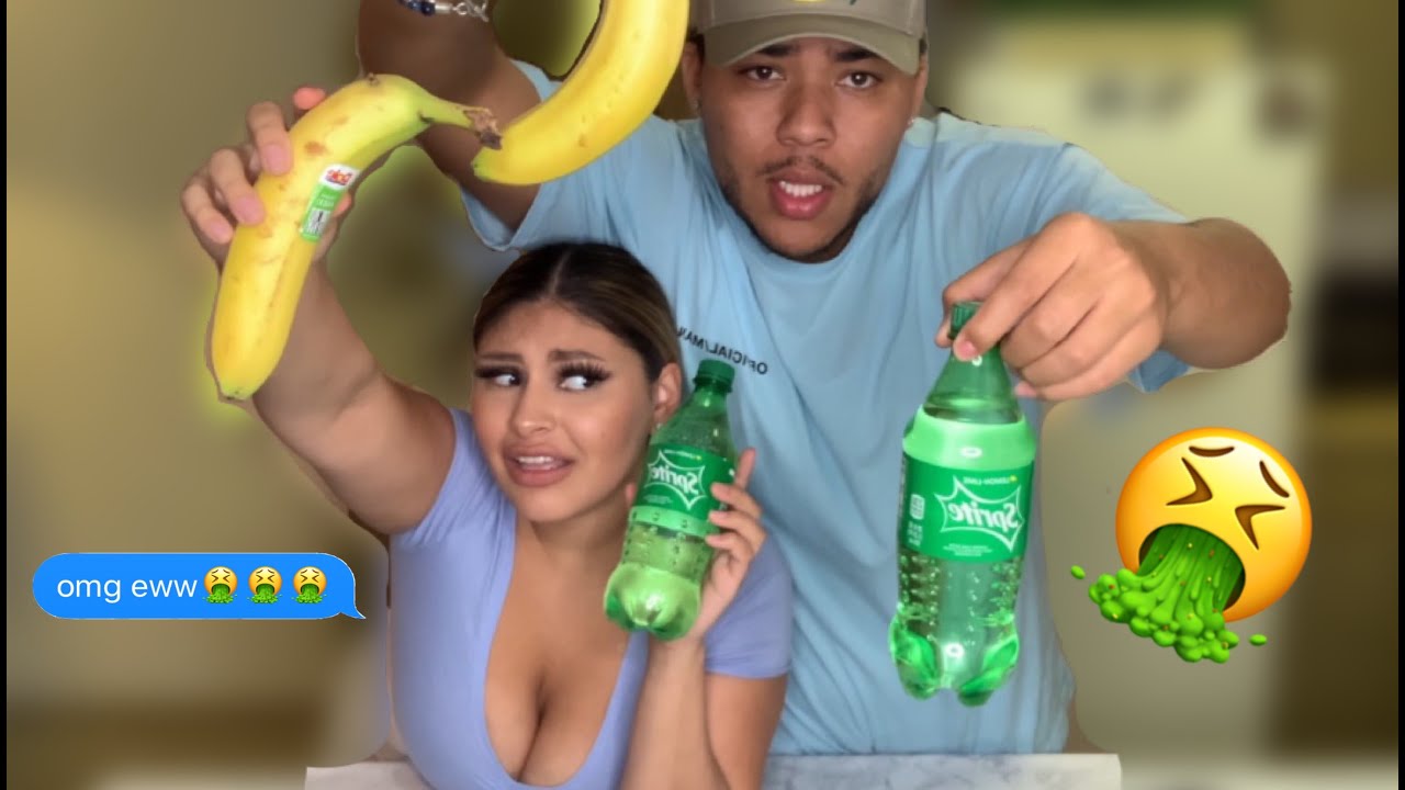 BF ALMOST THROWS UP $100 Banana and Sprite CHALLENGE!!!