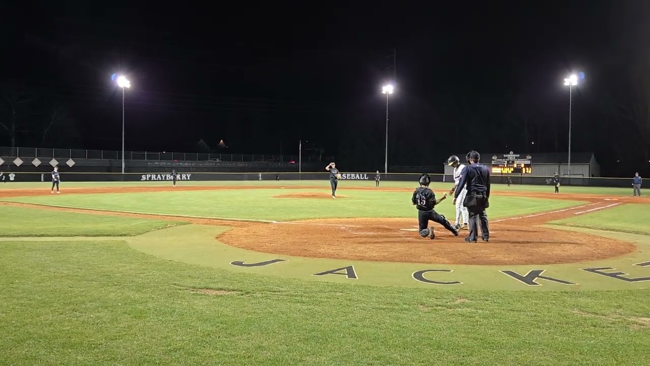 Left Hand Hit to RF vs KennesawMountain. Game BA .333. OBP .666
