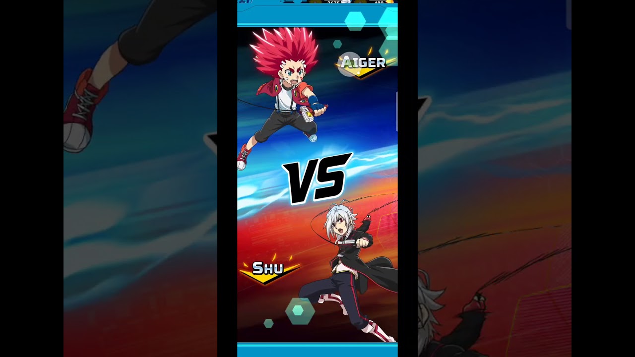 Beyblade Burst Rivals aiger vs shu