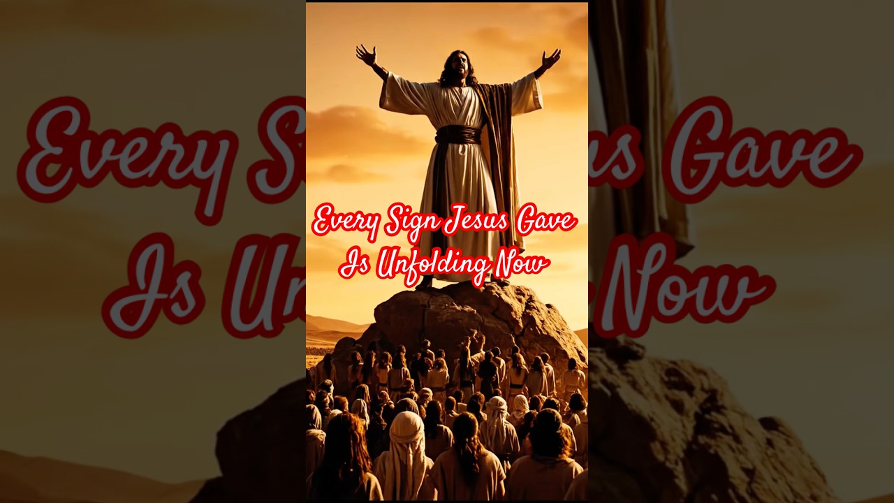 Every Sign Jesus Gave Is Unfolding Now 