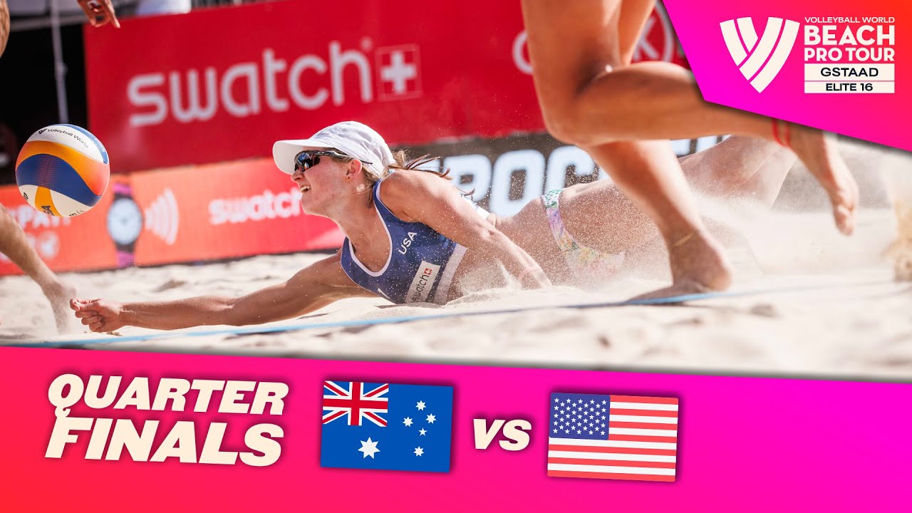 Mariafe/Clancy vs. Nuss/Kloth - Quarter Finals Highlights Gstaad 2023 #BeachProTour