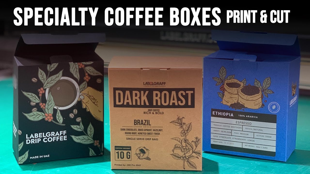 Print and Cut Specialty Coffee Boxes