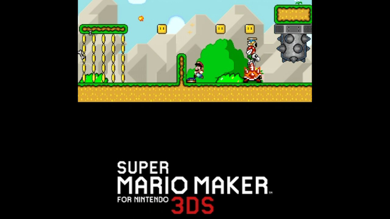 15 minutes of Super Mario Maker for 3DS footage