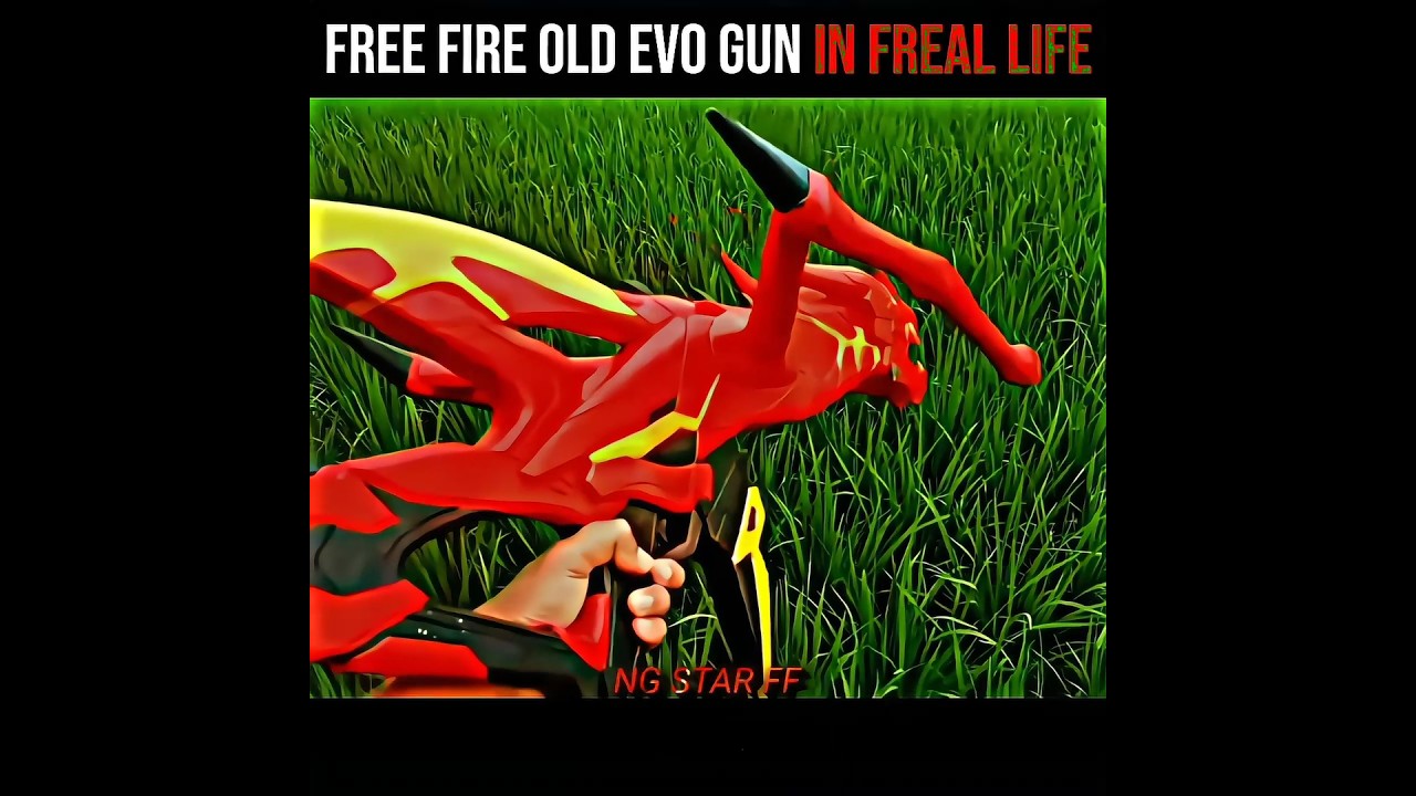 FREE FIRE OLD EVO GUN IN REAL LIFE 💥💯#shorts #freefire #freefirehighlights #short