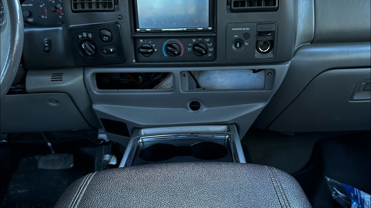 99-07 f350 Full Console Conversion pt-1