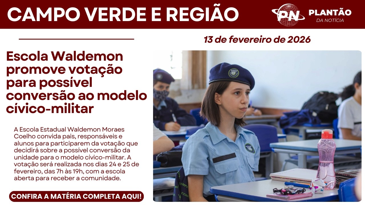 Escola Waldemon promove votação para possível conversão ao modelo cívico-militar