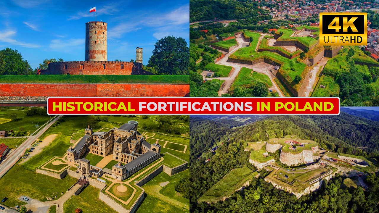 Historical Fortifications in Poland 🇵🇱 | 4K Drone Footage