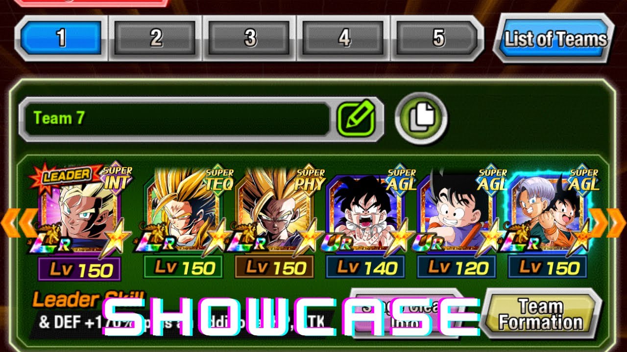 Youth team showcase (Dokkan battle)