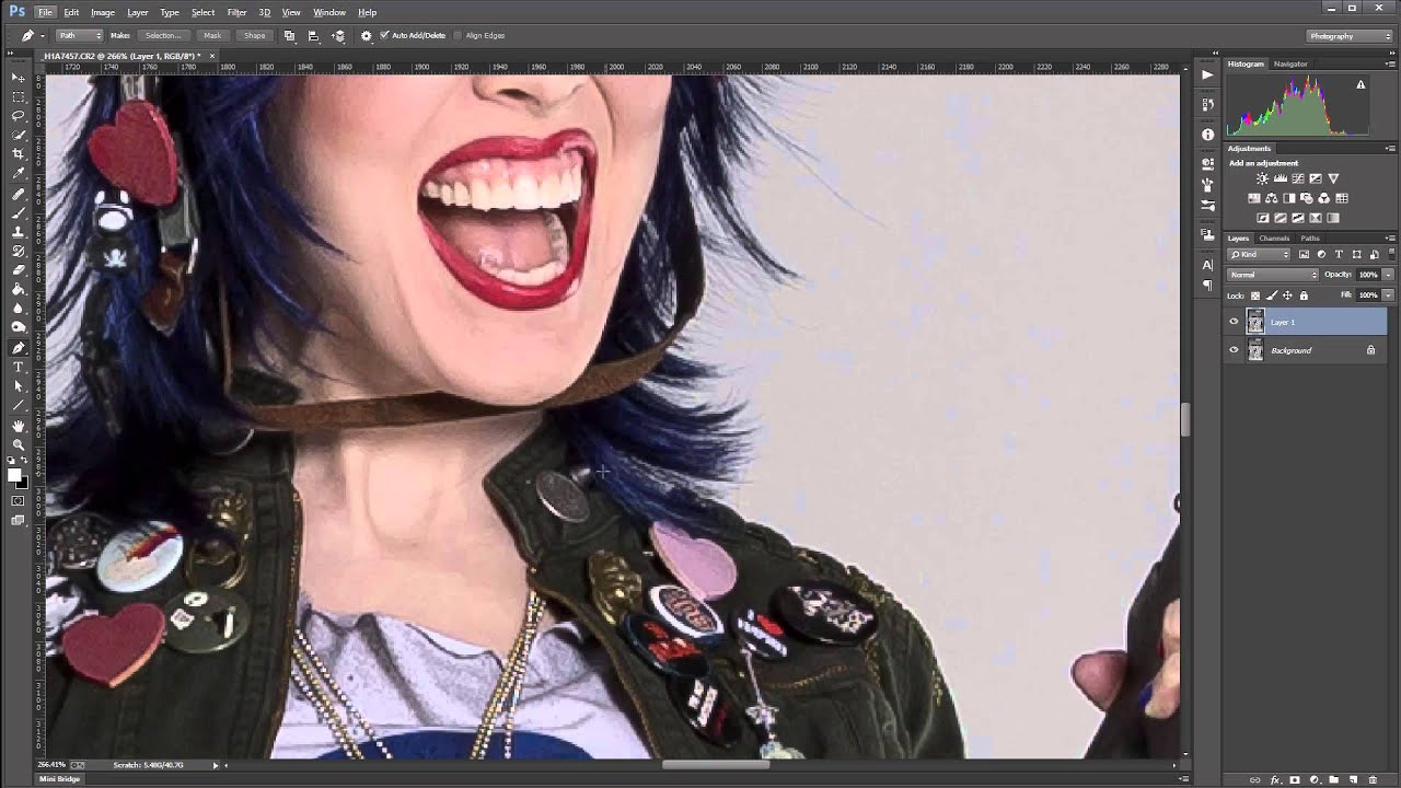 Compositing in Photoshop, Selection and masking object in Photoshop, part 1 of 5