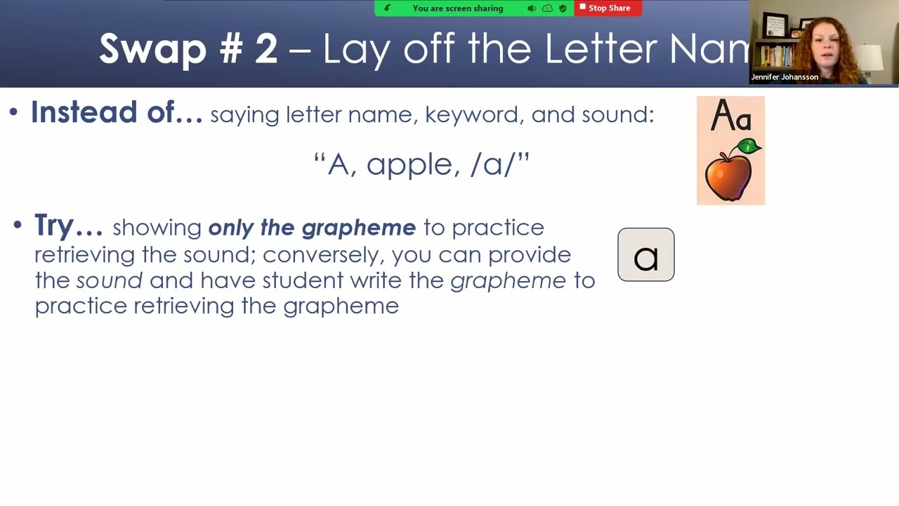 Speech to Print Techniques for the Basic Breaking the Code: Phonics and Reading with Jennifer Cerra