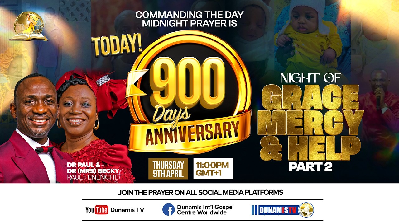 COMMANDING THE DAY MIDNIGHT PRAYER || 900 DAYS ANNIVERSARY  || 09-04-2026