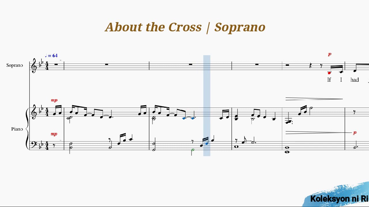 About the Cross | Soprano | Piano