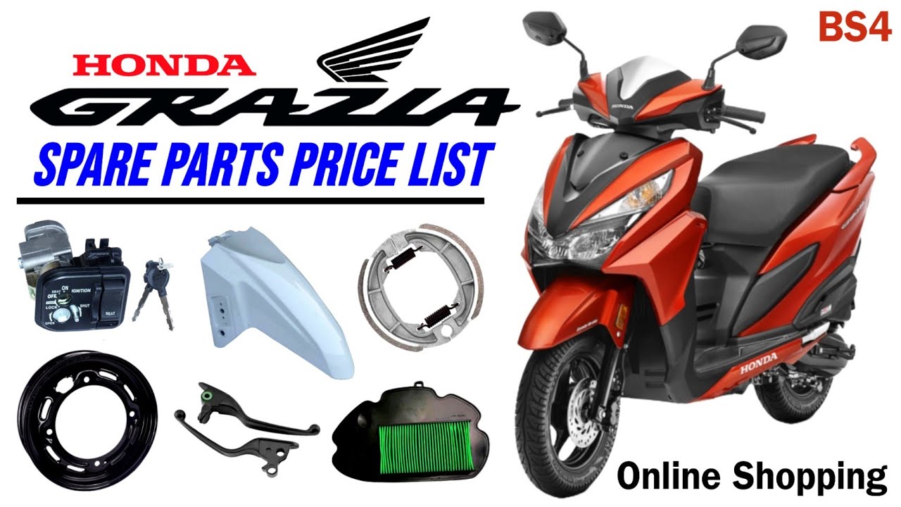 Honda Grazia BS4 Spare Parts Price List 🧡 | Spare Parts Online Shopping 🚚🇮🇳 +91 98932 35053 #grazia