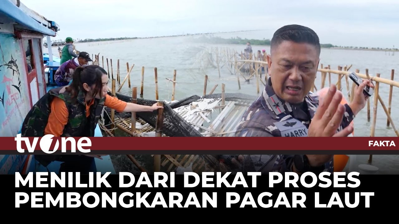 Detik-detik Pembongkaran Pagar Bambu di Laut, Brigjen Harry: Perintah Pak Prabowo | Fakta tvOne