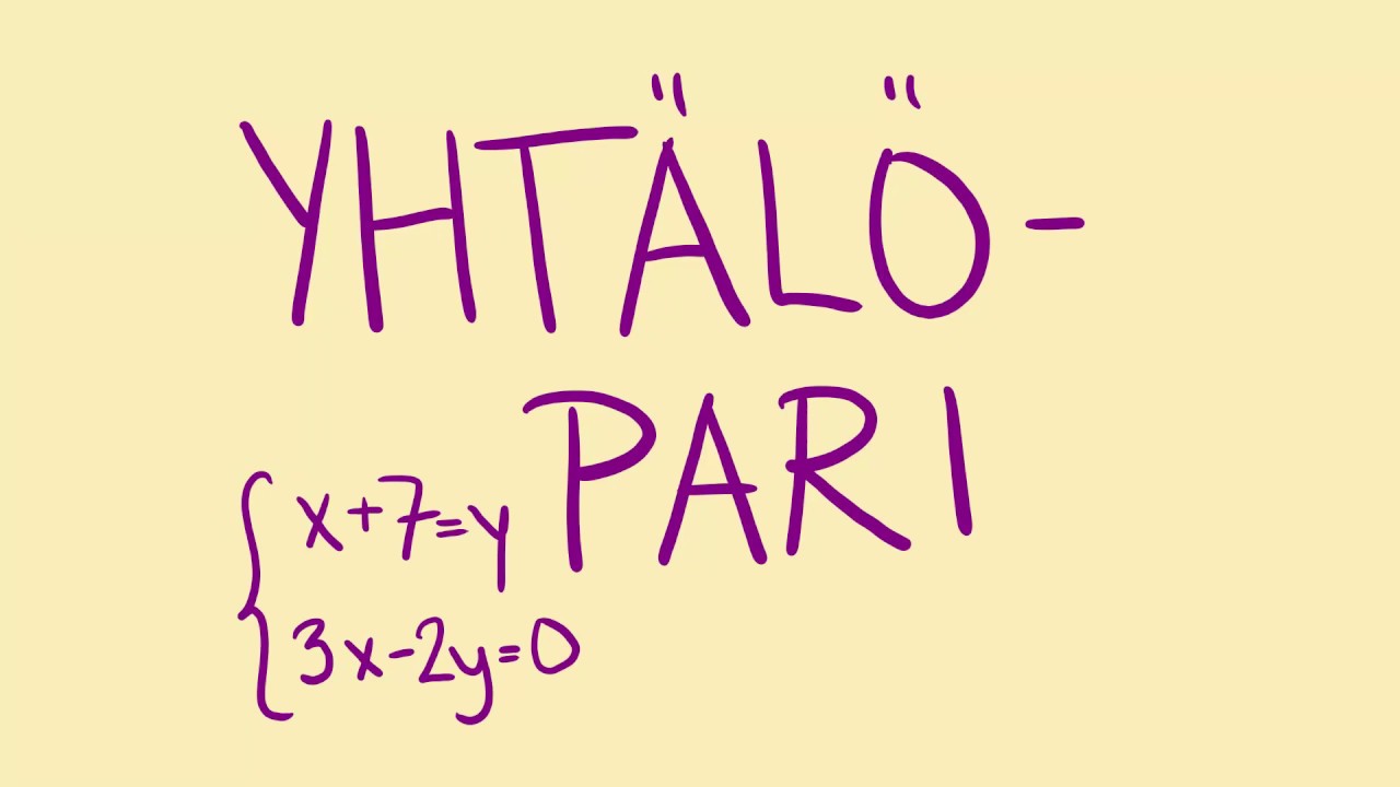 Yhtälöpari