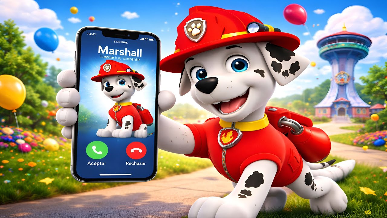📞Marshall de Paw Patrol te llama | Tiene Una Mision Para ti | Llamada muy especial 🐶🚨