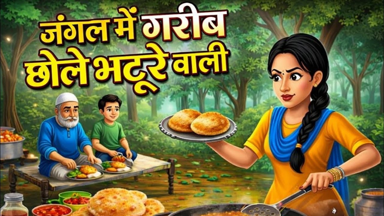 जंगल में गरीब छोले भटूरे वाली | गरीब लड़की की अनोखी कहानी | Hindi Moral Story