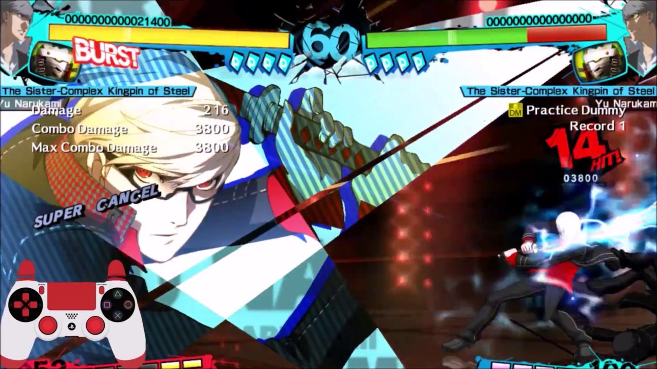 P4AU - Narukami Combos (RPCS3)