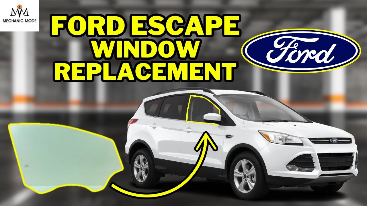 2013-2019 Ford Escape DIY How to replace front window glass (Just 10 min)