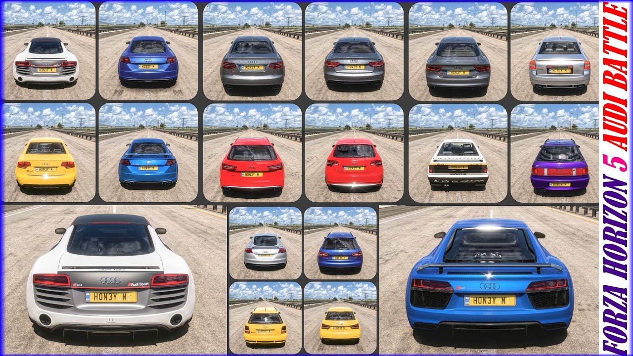 Which is The Top Fastest AUDI | Forza Horizon 5 All AUDI in Speed Battle