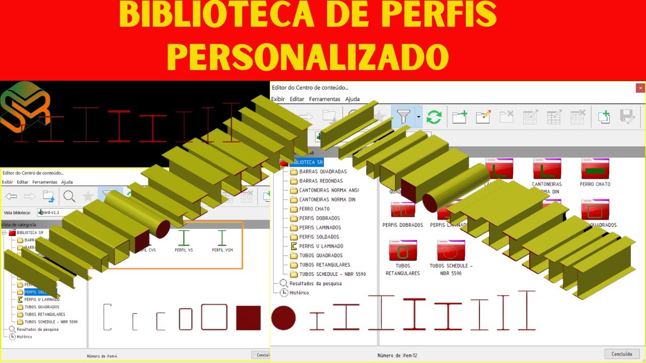 BIBLIOTECA PERSONALIZADA PARA O CENTRO DE CONTEUDO DO AUTODESK INVENTOR
