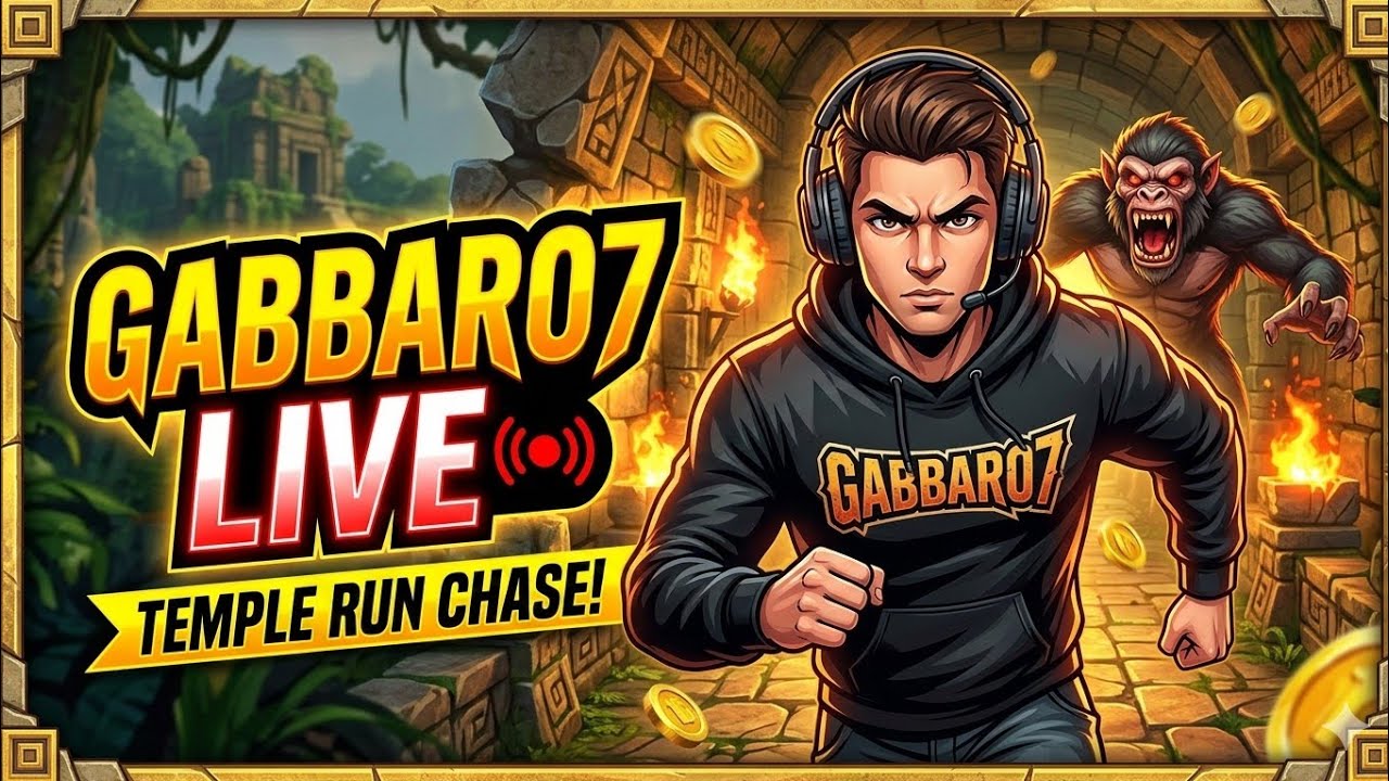 GABBAR 07 IS LIVE WITH TEMPLE RUN 2🔥🎮 #live