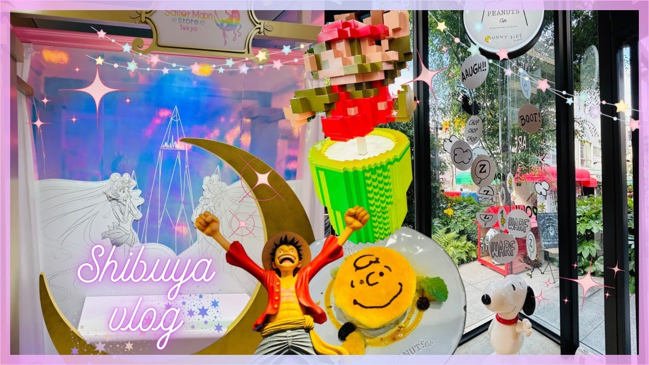 Shibuya Shopping vlog, Peanuts Sunny Side Cafe, Nintendo Tokyo & more~!