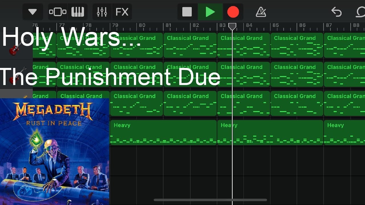 Megadeath - Holy Wars... The Punishment Due (GarageBand cover)