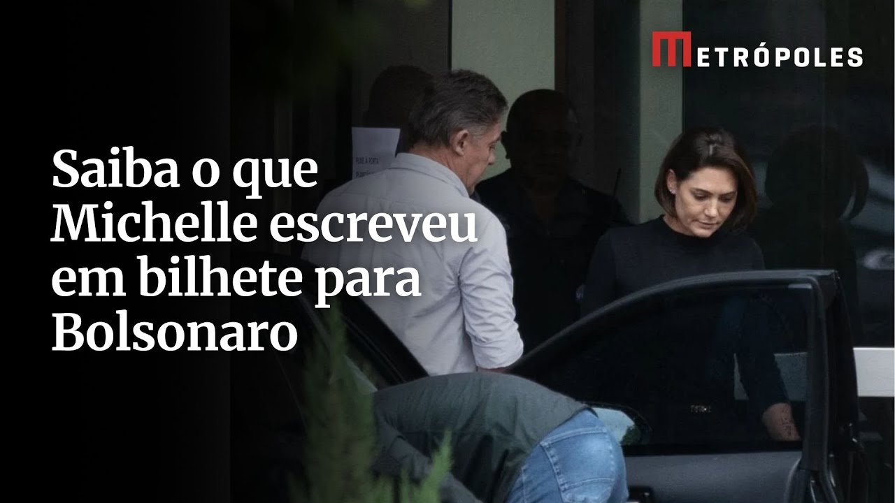 O bilhete misterioso que Michelle enviou a Bolsonaro na prisão