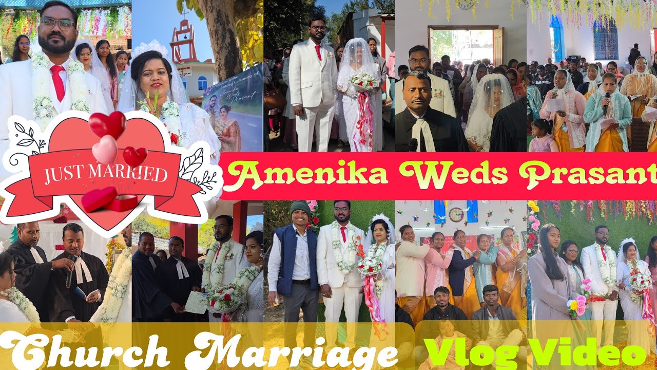 Amenika Weds Prasant Church Marriage Ceremony Full Vlog Video 