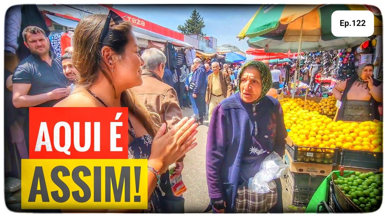 Assim BRASILEIROS são TRATADOS numa FEIRA de RUA no Azerbaijão!