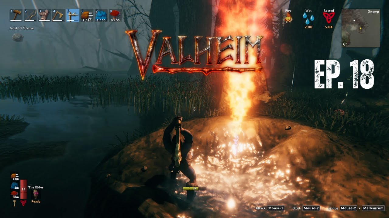 Coal & Surtling Core Farm in the Swamp | Valheim Solo Playthrough Ep. 18