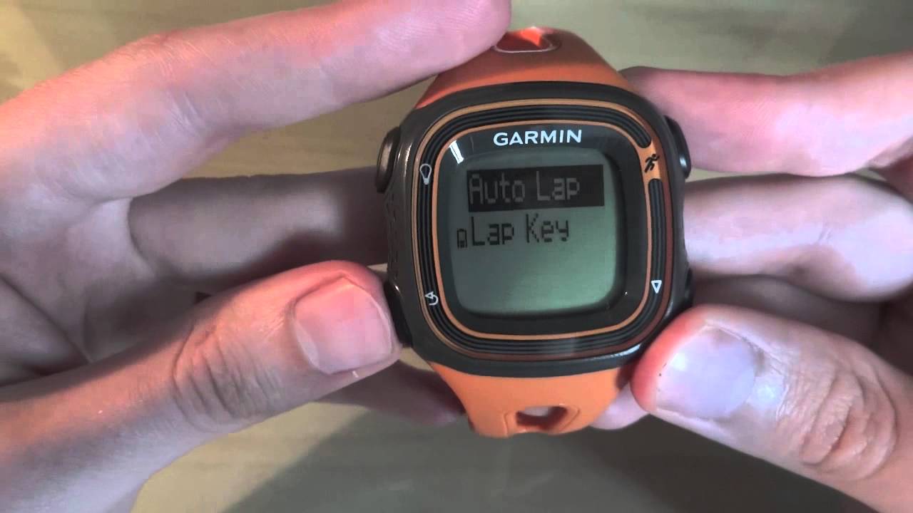 Garmin Forerunner 10: Settings