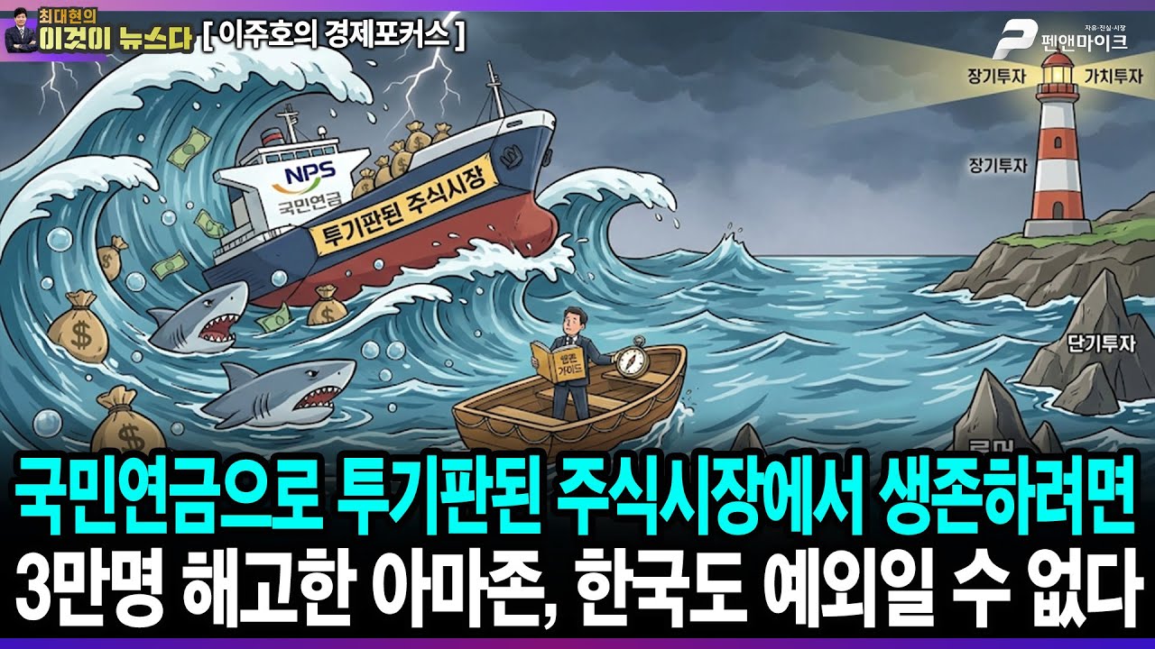 국민연금으로 투기판된 주식시장에서 생존하려면 / 3만명 해고한 아마존, 한국도 예외일 수 없다 - 이주호의 경제포커스 [이것이 뉴스다]