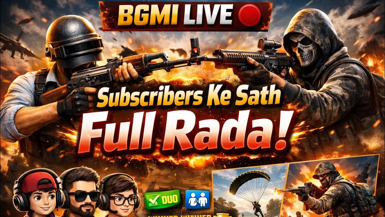 BGMI LIVE 🔴 | Subscribers Ke Sath Full Rada #funny short video #grenade  #bgmi live stream #pubg