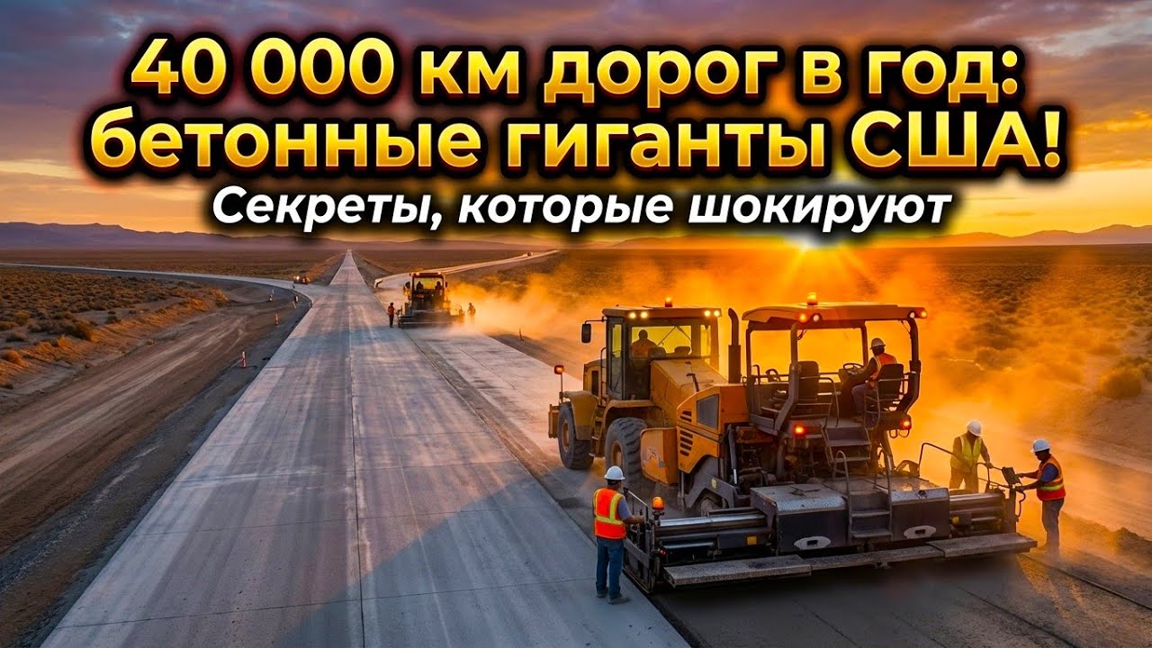 Как бетонные дороги изменили ландшафт транспортной сети США?