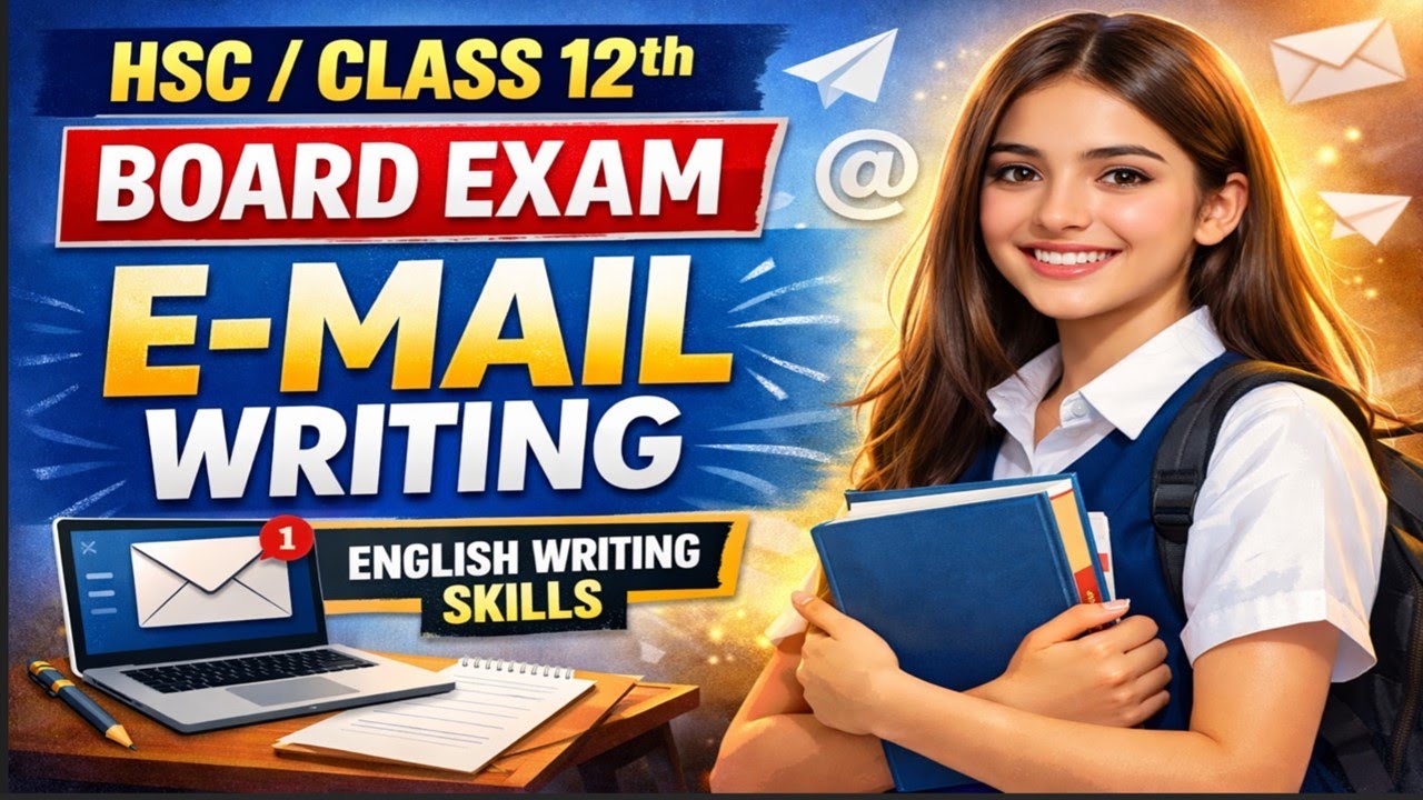 E-mail Writing With Format & Example | Class 12th/HSC Board | मराठीत स्पष्टीकरण | Amar Sir