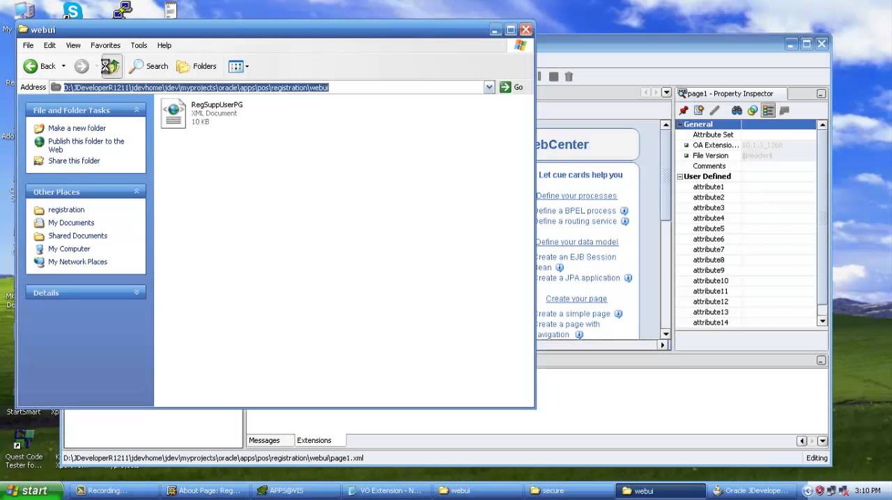 VO Extension in OAF