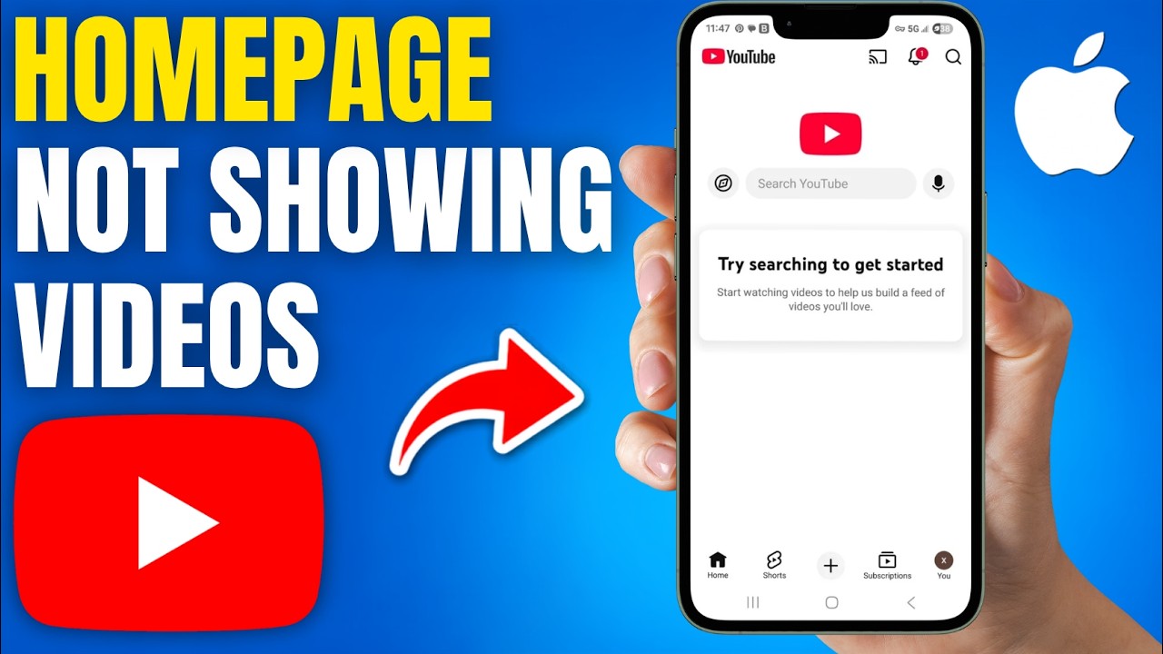 How to Fix YouTube Homepage Not Showing Videos (2026 EASY METHOD)