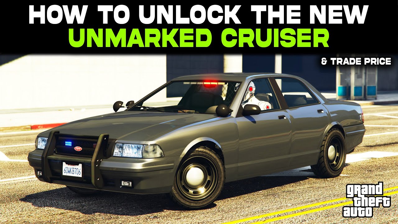 How to UNLOCK Unmarked Cruiser in GTA 5 Online - Unlock Police Car | Trade Price - The Chop Shop DLC