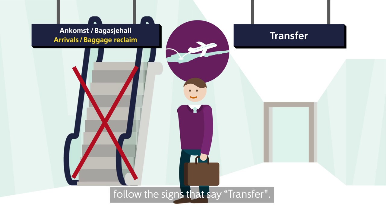 Domestic transfer at Oslo Airport