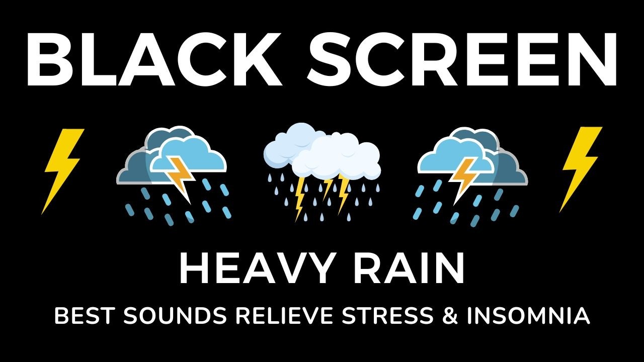 Sleep Instantly with Gentle Rain Sounds for Deep Sleep in Minutes | Black Screen ASMR
