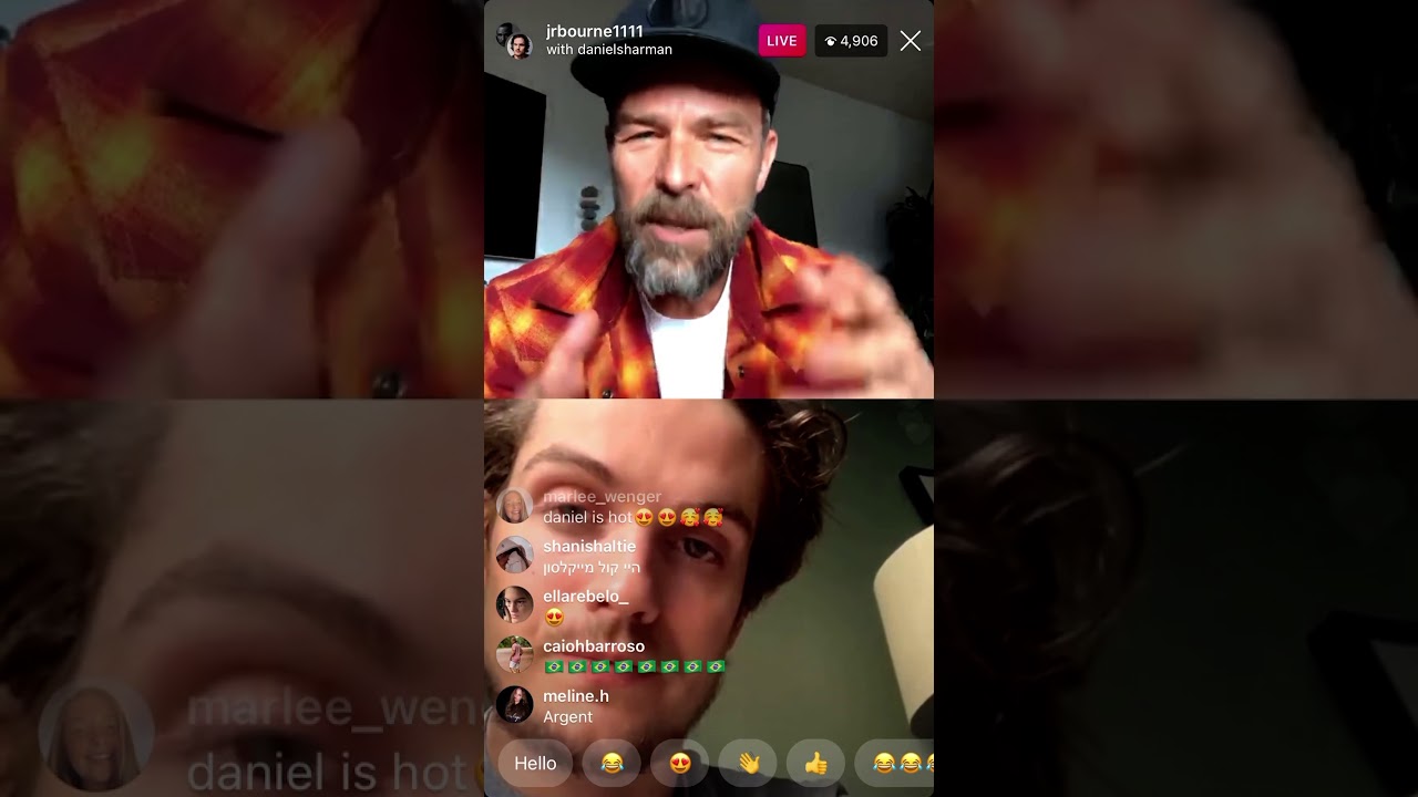 JR Bourne’s Instagram Live with Daniel Sharman & Ryan from The Sanctuary Challenge (1/22/2021)