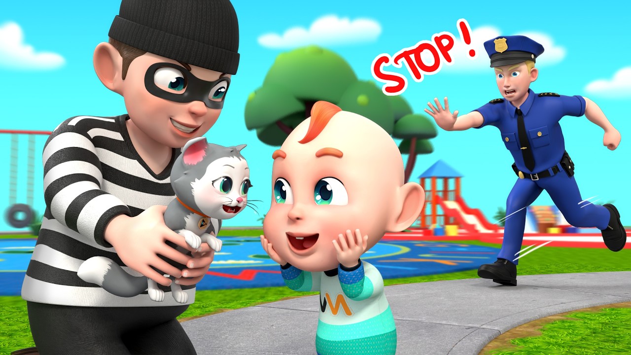 Stranger Danger 🚫🐶 | Rob and the Stranger’s Pet | Police Song | Rosoo Nursery Rhymes & Kids Songs