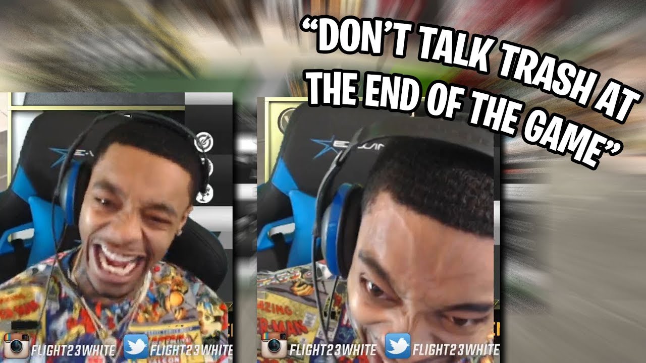 FlightReacts STARTS BREATHING HEAVY & HIS VEINS ALMOST POP OUT AFTER HIS HATER GETS ON HIS NERVES 😂