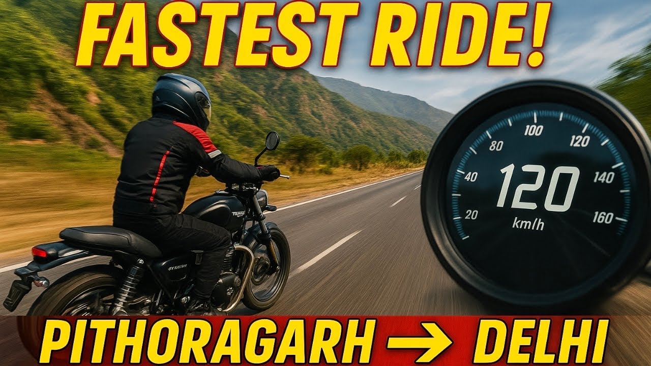 Fastest Ride Pithoragarh To Delhi on Scrambler 400 X