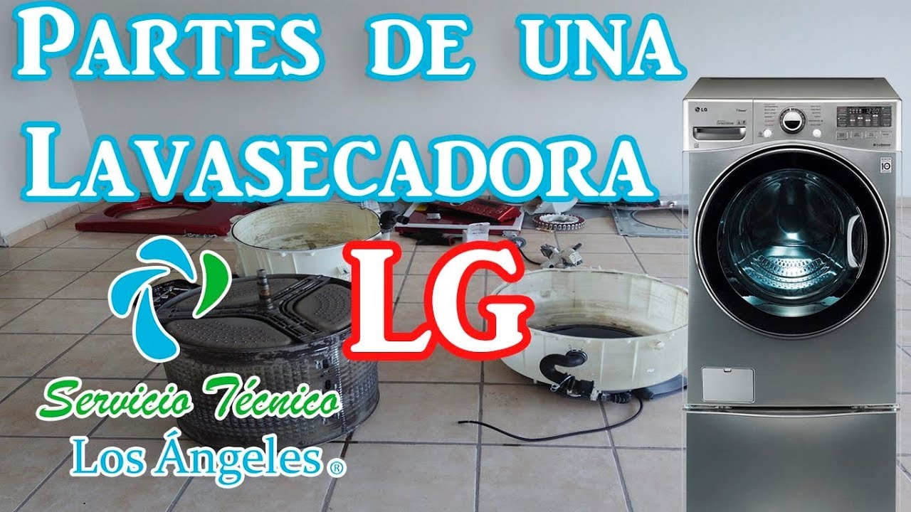 Partes de una lavasecadora LG (1er video)