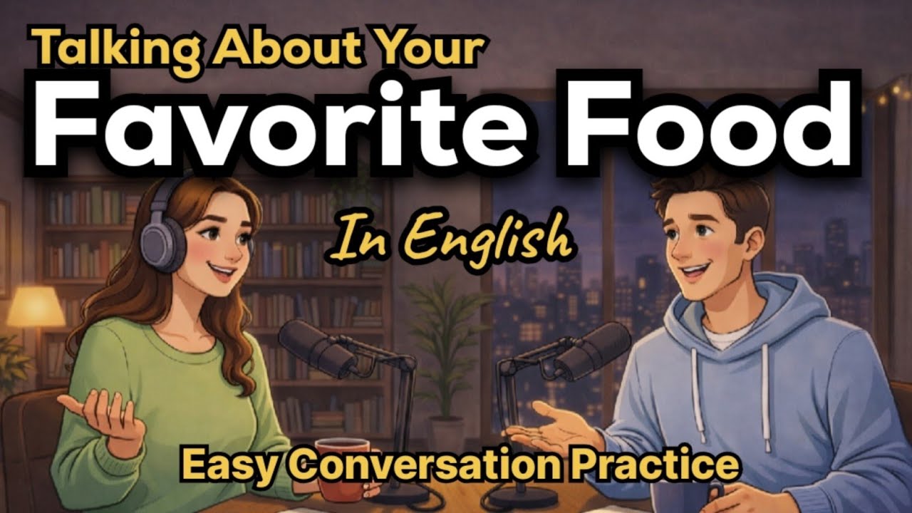 How to Talk About Your Favourite Food in English | English Conversation Practice | Talk Emma